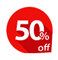 Button icon representing 'Off' action, with simple design